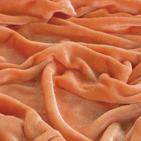 Cearceaf cu elastic din micropluș coral 90 x 200 cm