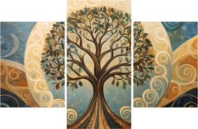 Tablou – Arborele vieții și spirale (90x60 cm)