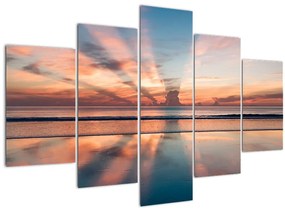 Tablou cu razele solare deasupra plajei Dayton (150x105 cm)