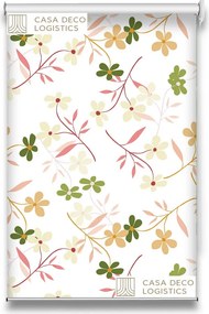Roletă textilă Floral 8002 cu flori multicolore