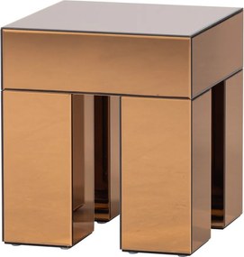 Măsuță auxiliară cu aspect lucios 45x45 cm Mirrox – WOOOD