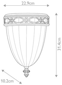 Aplică DRAWING ROOM 1xE27/60W/230V bronz Feiss