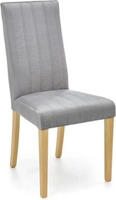 Scaun DIEGO 3,  gri deschis/stejar miere, stofa catifelata/lemn de fag