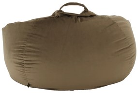 Fotoliu tip sac, material textil gri-maro TAUPE, TRIKALO