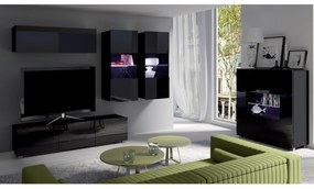 Mobilier living Calabria C6 (Negru) (fără iluminat). 1051612