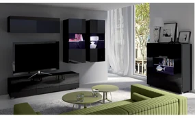Mobilier living Calabria C6 (Negru) (fără iluminat). 1051612