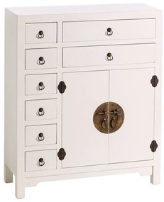 Comodă albă înaltă 73x90 cm Oriente – Ixia