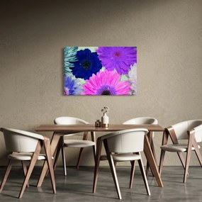 Tablou cu flori colorate (90x60 cm)