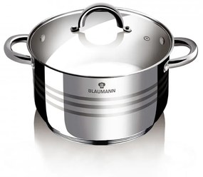 Oala cu capac otel inoxidabil 30 cm Gourmet Line Blaumann BL 1013