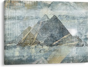 Tablou - Piramide în filtru albastru (70x50 cm)