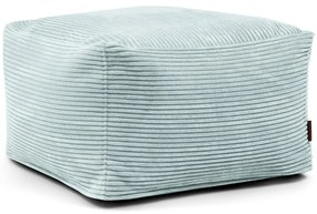 Fotoliu bean bag verde mentă cu tapițerie din catifea reiată Softbox MooG – SLOWDOWN