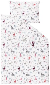 Lenjerie de pat bumbac SCANDINAVIA X-MAS alb Dimensiune lenjerie de pat: 70 x 90 cm | 140 x 200 cm