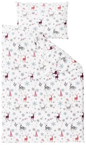 Lenjerie de pat bumbac SCANDINAVIA X-MAS alb Dimensiune lenjerie de pat: 70 x 90 cm | 140 x 200 cm
