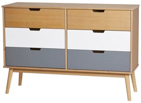 Comodă din lemn masiv de pin Marckeric Cusco, lățime 120 cm