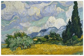 Tablou - Vincent van Gogh, Wheat Field with Cypresses, reproducere (90x60 cm)
