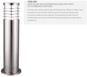 Stalp iluminat exterior IP44 Louvre H-45cm 1556-450 SRT