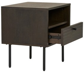 Măsuță auxiliară cu aspect de lemn de stejar Kyoto – House Nordic