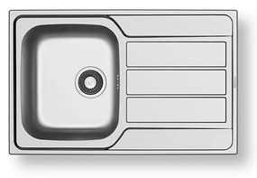 Chiuvetă de bucătărie Pyramis 100178701 ATHENA 79x50 cm satin