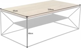 Masuta design industrial vintage Architecture 110cm, stejar