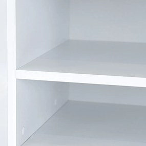 Noptieră Miami deschisă 40x40 cm alb-alb