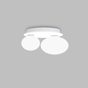 Aplica de perete design modern Ninfea ap2 alb