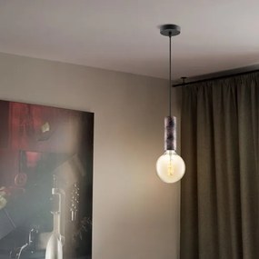 Lustră pe cablu SAGA 1xE27/40W/230V negru/bronz
