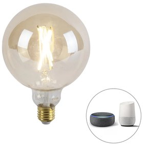 Bec LED inteligent E27 reglabil G125 fum 806 lm 1800-3000K