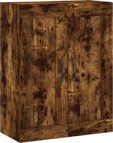 vidaXL Dulap pe perete, stejar afumat, 69,5x34x90 cm, lemn prelucrat