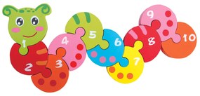 Bino Puzzle cu numere - vierme de pământ