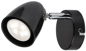 Aplica de Perete cu Spot Directionabil, 1xGU10, Perico negru