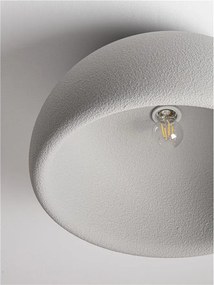 Lustra aplicata tavan cu textura granulata Davo 50cm, gri piatra