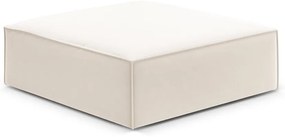 Taburet bej cu tapițerie din catifea Vanda – Mazzini Sofas