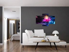 Tablou cu lotus pe apă (90x60 cm)