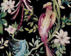 Tapet Bird Sonnet, Jet Black Luxury Bird, 1838 Wallcoverings, 7mp / rola