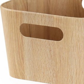 Set de 2 coșuri de depozitare Kitchisimo 31 × 23 ×16 cm, natur, L