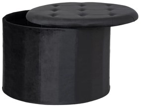 442747 House Nordic Taburet puf cu depozitare „Arya”, negru