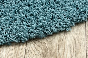 Covor SOFFI cerc shaggy 5cm albastru