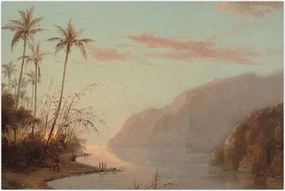 Tablou - Camille Pissarro, A creek in st. Thomas (Virgin Islands), reproducere (90x60 cm)