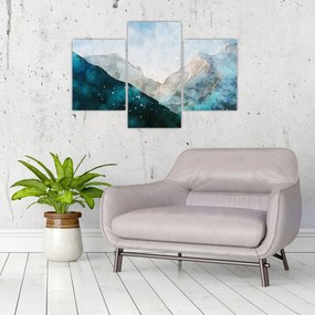 Tablou - Munte desenat (90x60 cm)