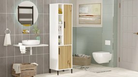 Dulap Pentru Baie VI2-WK Walnut-Alb