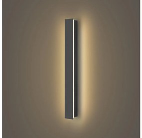 Brilagi - Aplica de exterior LED LINEAR, 12W, 230V, 3000K, IP65, antracit