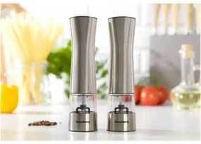 Râșnițe electrice pentru sare și piper, gri, Klausberg KB-7610