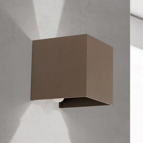 Orion- Aplică de perete LED pentru exterior cu senzor CUBE-S LED/13W/230V IP54 maro