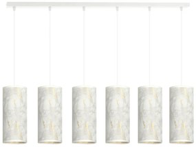 Lustra cu pendule design elegant KARLI 6 alba