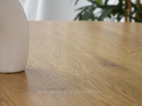 Masă de sufragerie Bird (stejar + alb). 1111739