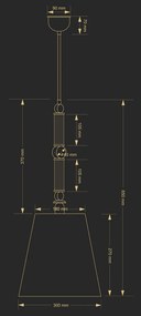 Lustra, Pendul elegant realizat manual TAMARA