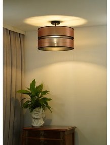 Lustră aplicată COPPER Duolla SHINY 1xE27/15W/230V d. 40 cm cupru/negru