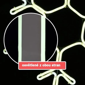 Lumina fulgilor de zăpadă 40 x 35 cm, 360 LED, alb rece