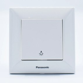 Intrerupator cu revenire Arkedia Panasonic, ST, alb