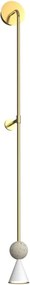 Aplica de perete LED modern Art Deco Bingo travertin
